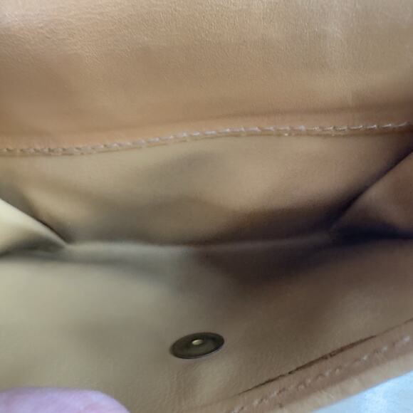 Vintage Celine Macadam Canvas Bifold Wallet Brown Tan Leather Made in Italy - Picture 11 of 16